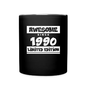 1990 - Jahrgang 1990 - Fantastisch seit 1990 - Tasse einfarbig - Schwarz - Vorne