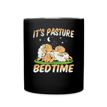 Fermier Fermier Agneau Fermier Dormeur Pays Bumpkin Mouton - Mug uni - noir - Devant
