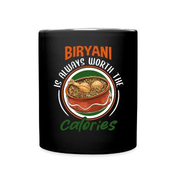 Indisches Essen Feinschmecker, Biryani, Liebhaber, - Tasse einfarbig - Schwarz - Vorne