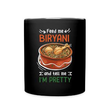 Foodies indiens, Biryani, Amoureux, - Mug uni - noir - Devant