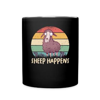 Farmer Farmer Lamb Farmer Farm Country Egg Sheep - Full Colour Mug - black - Front