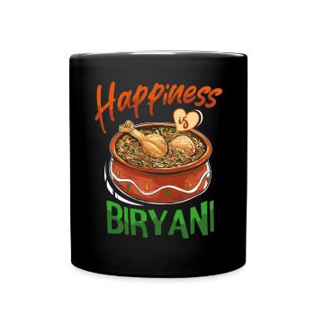 Cuisine indienne, gourmets, amateurs de biryani, - Mug uni - noir - Devant