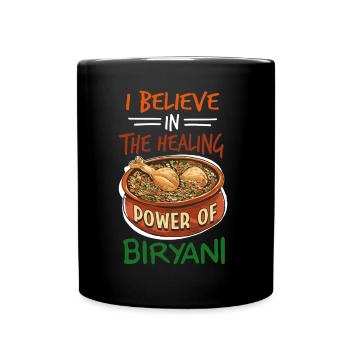 Foodies indiens, biryani, amoureux, - Mug uni - noir - Devant