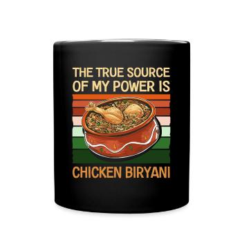 Foodies indiens, Biryani, Amoureux, - Mug uni - noir - Devant