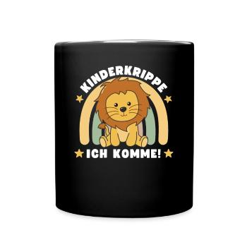 Nursery I'm coming! Lion - Full Colour Mug - black - Front