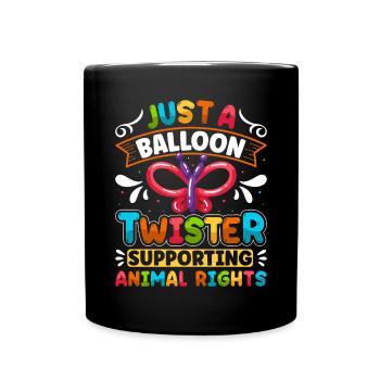 Conception de ballon de fête - Mug uni - noir - Devant