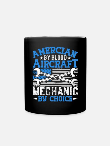 Love Avion aviation - Mug uni - noir