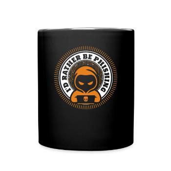 Je préfère être un renifleur d’hameçonnage d’ingénierie sociale - Mug uni - noir - Devant
