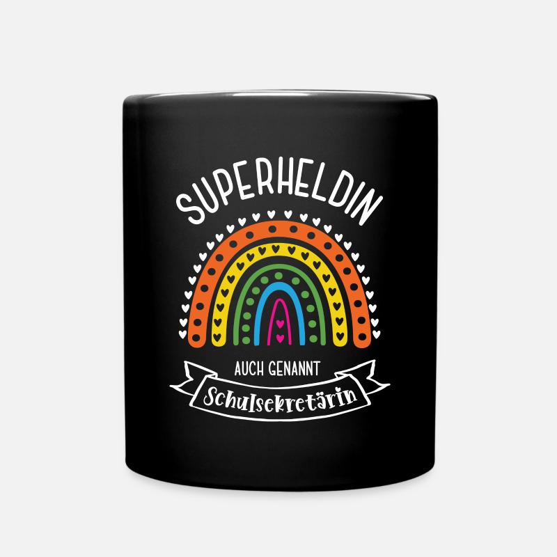 Schulsekretärin Sekretärin Schule Beruf Büro - Tasse einfarbig - Schwarz