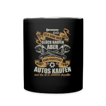 KFZ Mechaniker Sprüche Werkstatt - Tasse einfarbig - Schwarz - Vorne