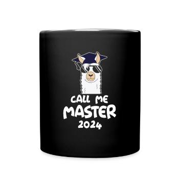 Call me Master 2024 Alpaca - Full Colour Mug - black - Front