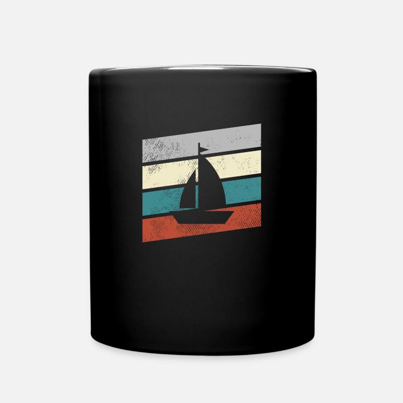 Rétro de la voile - Mug uni - noir