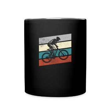 Mountain Bike Retro - Full Colour Mug - black - Front