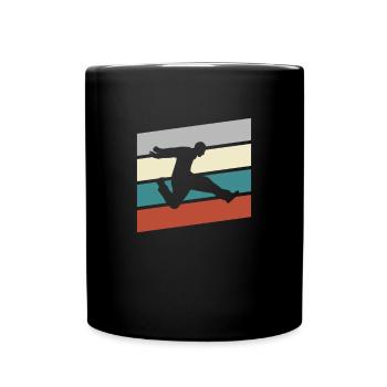 Parkour Retro - Full Colour Mug - black - Front