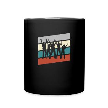 Dancing Retro - Full Colour Mug - black - Front