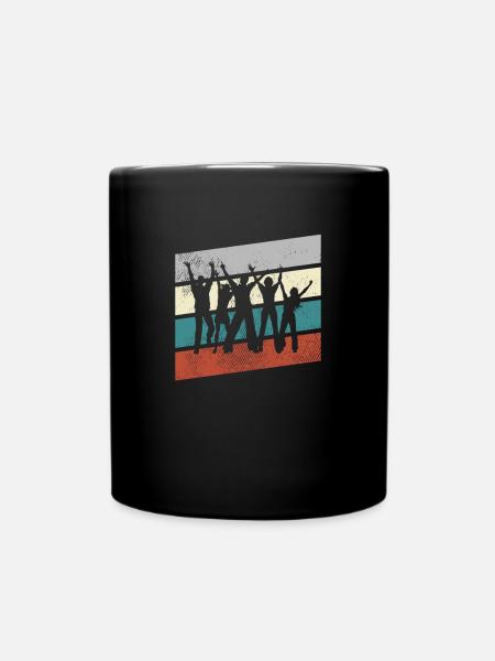 Tanzen Retro - Tasse einfarbig - Schwarz