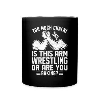 Arm wrestler - Full Colour Mug - black - Front