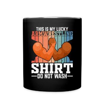 Arm wrestler - Full Colour Mug - black - Front