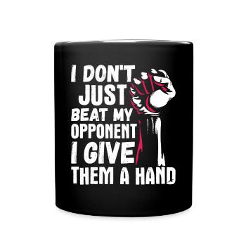 Arm wrestling arm wrestler - Full Colour Mug - black - Front