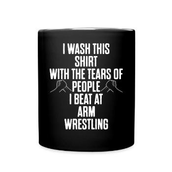 Arm wrestler - Full Colour Mug - black - Front