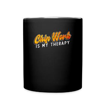 Chip Work Is My Therapy - Chip Work Glass Artist - Mug uni - noir - Devant