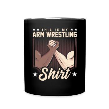 Arm wrestler - Full Colour Mug - black - Front