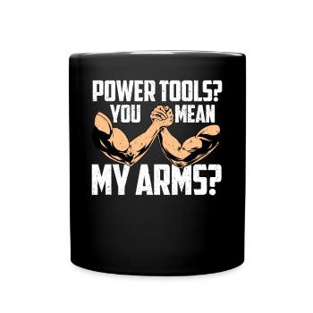Arm wrestling arm wrestler - Full Colour Mug - black - Front