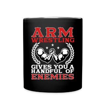 Arm wrestling - Full Colour Mug - black - Front