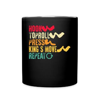 Arm wrestling arm wrestler - Full Colour Mug - black - Front