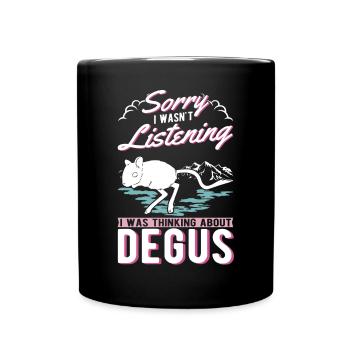 Degu Cadeau Arbuste Rat Forest Degu - Mug uni - noir - Devant