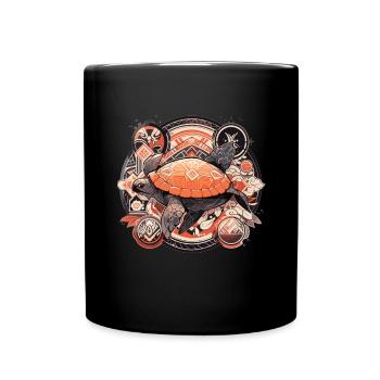 Turtle - Full Colour Mug - black - Front