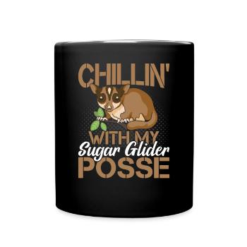 Chillen Mit Sugar Glider Besitzer Sugar Gliders - Tasse einfarbig - Schwarz - Vorne