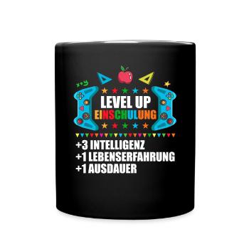 Erste Klasse Einschulung Erstklässler Schulkind - Tasse einfarbig - Schwarz - Vorne