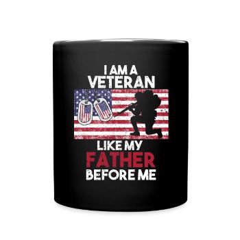 Vétéran du Vietnam - Mug uni - noir - Devant