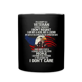 Vétéran du Vietnam - Mug uni - noir - Devant