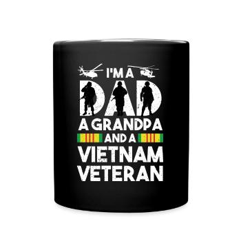 Vétéran du Vietnam - Mug uni - noir - Devant