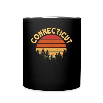 Connecticut - Full Colour Mug - black - Front