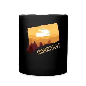 Connecticut - Full Colour Mug - black - Front