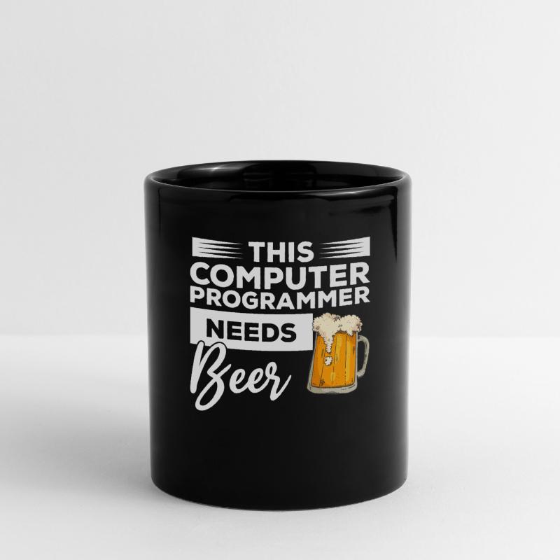 Dieser Computerprogrammierer braucht Bierprogrammierung Tasse einfarbig