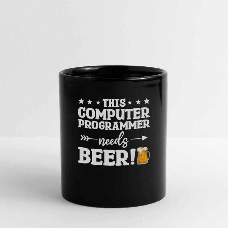 Dieser Computerprogrammierer braucht Bierprogrammierung Tasse einfarbig