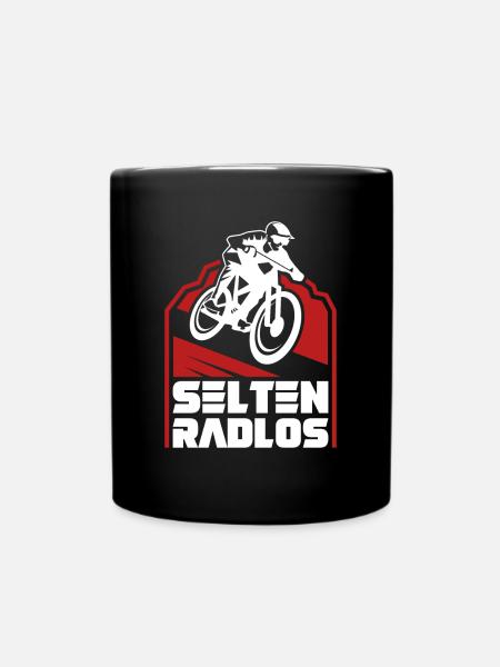 Coole Fahrrad und Mountainbike Geschenke MTB - Tasse einfarbig - Schwarz