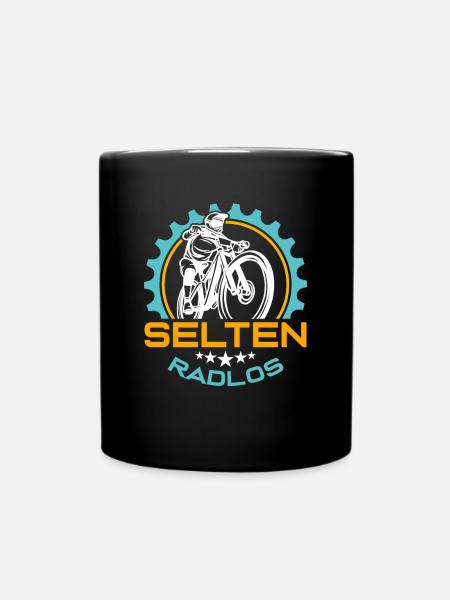 Coole Fahrrad und Mountainbike Geschenke MTB - Tasse einfarbig - Schwarz