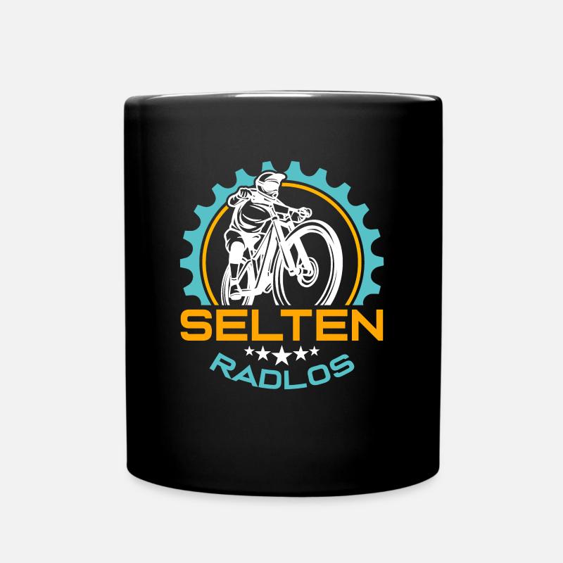 Coole Fahrrad und Mountainbike Geschenke MTB - Tasse einfarbig - Schwarz