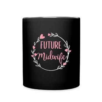 Femmes Futures sages-femmes Sages-femmes Étudiante G - Mug uni - noir - Devant