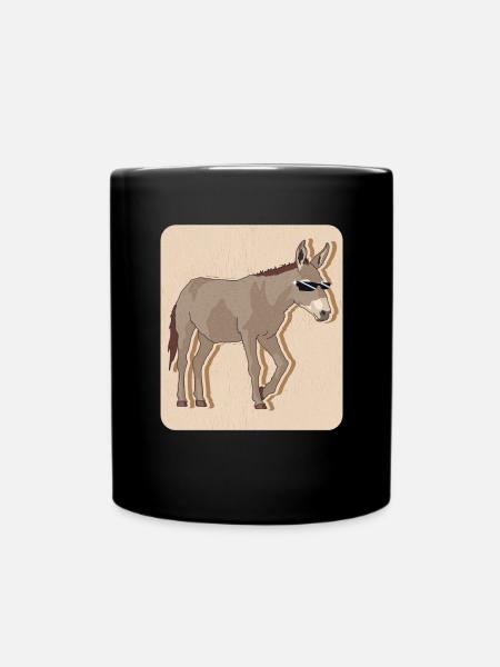 Âne propriétaire âne âne amoureux cadeau d’âne - Mug uni - noir