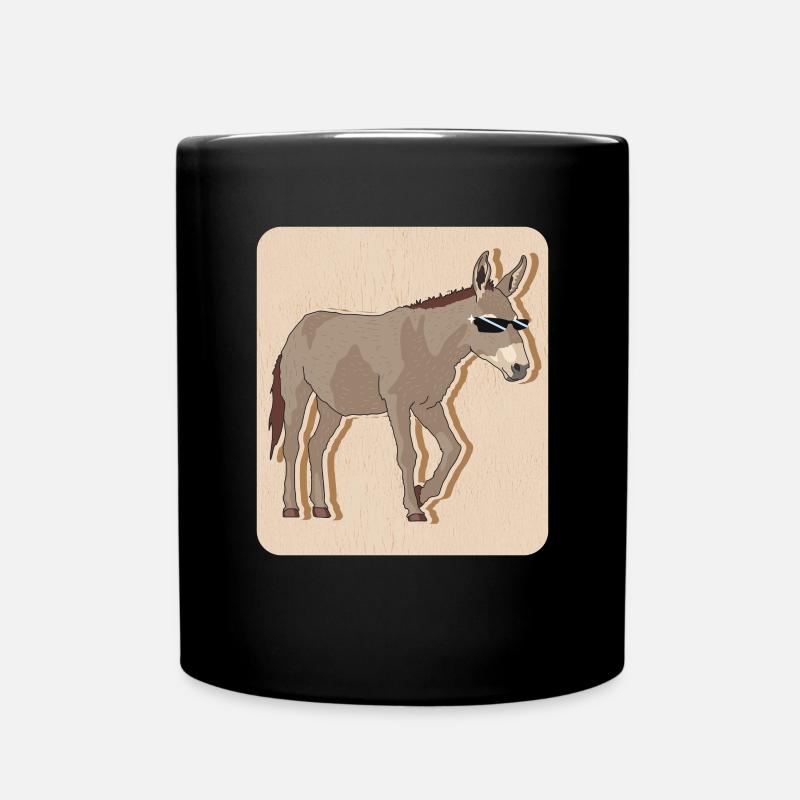 Âne propriétaire âne âne amoureux cadeau d’âne - Mug uni - noir