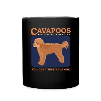 Cavapoo Dogs Cavoodle Dog Owner Gift - Full Colour Mug - black - Front