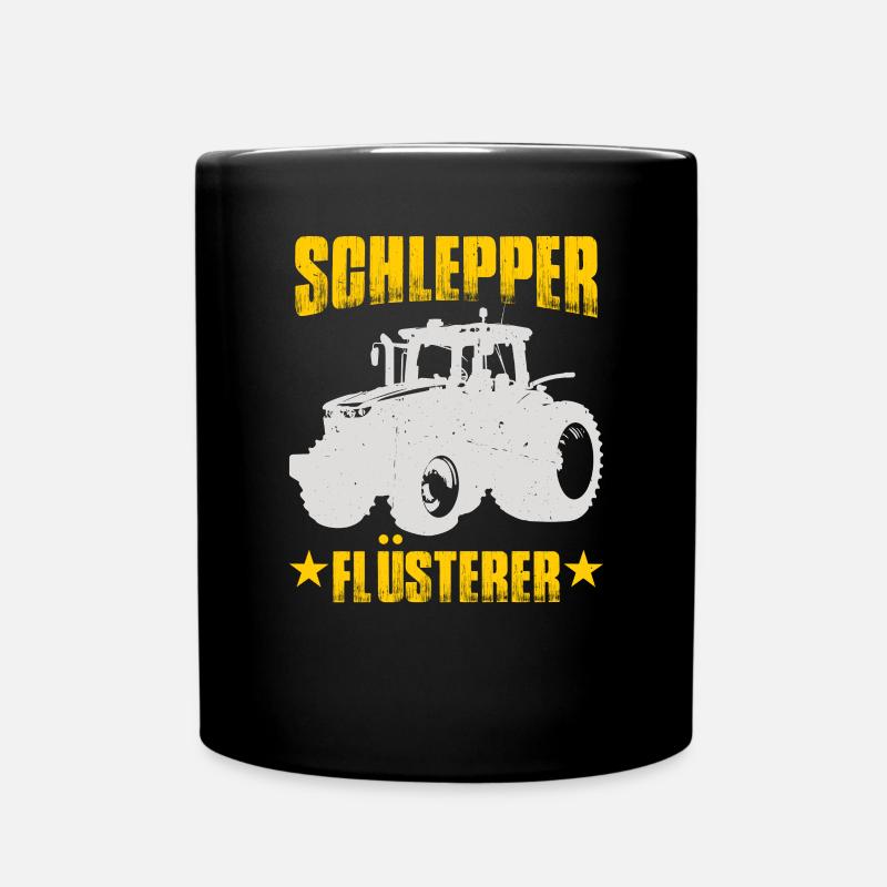 Schlepper Flüsterer - Tasse einfarbig - Schwarz