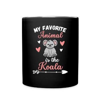 Australia Animal My favorite animal is the koala - Full Colour Mug - black - Front