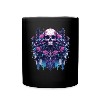 Skull Skull Skulls Skull Skeleton - Full Colour Mug - black - Front